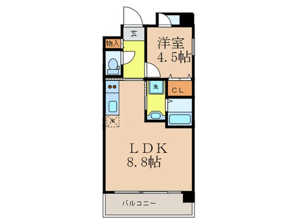 プレジオ江坂の物件間取画像